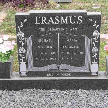 ERASMUS Michael Stephen 1905-1984 &amp; Maria 1911-2007