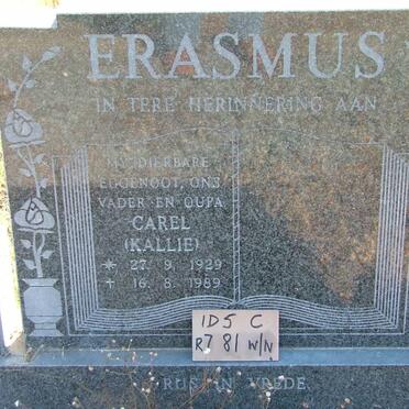 ERASMUS Carel 1929-1989