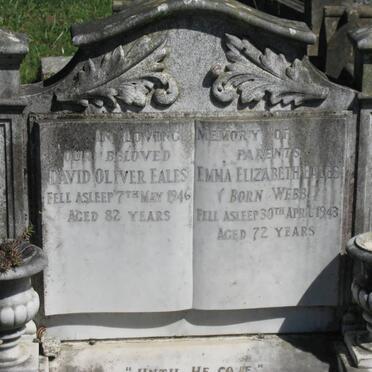 EALES David Oliver -1946 &amp; Emma Elizabeth WEBB -1943