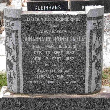 ELS Johanna Petronella VAN HEERDEN 1895-1952
