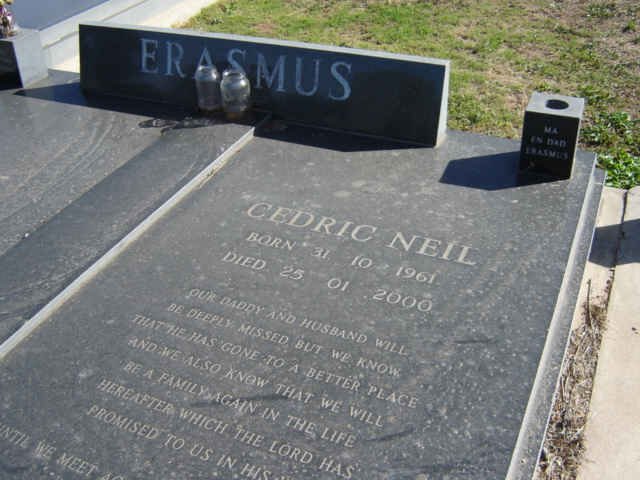 ERASMUS Cedric Neil 1961-2000