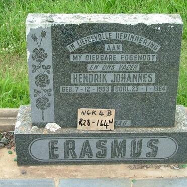 ERASMUS Hendrik Johannes 1903-1964 :: ERASMUS Hendrik Johannes 1939-1986