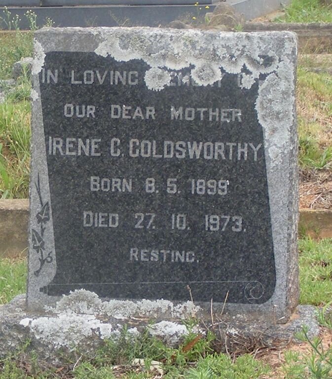 GOLDSWORTHY Irene C. 1899-1973