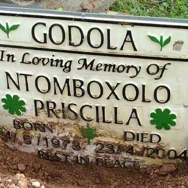 GODOLA Ntomboxolo Priscilla 1973-2004