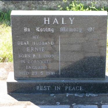 HALY Ernie 1905-1981