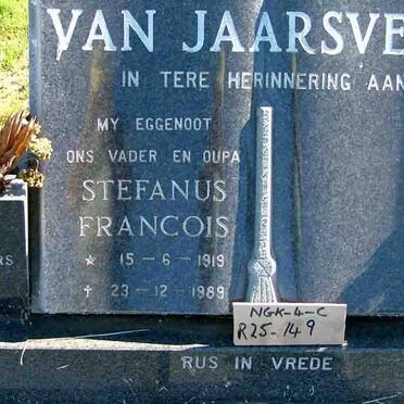 JAARSVELD Stefanus Francois, van 1919-1989