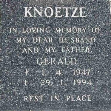 KNOETZE Gerald 1947-1994