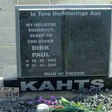 KAHTS Dirk Paul 1958-2006