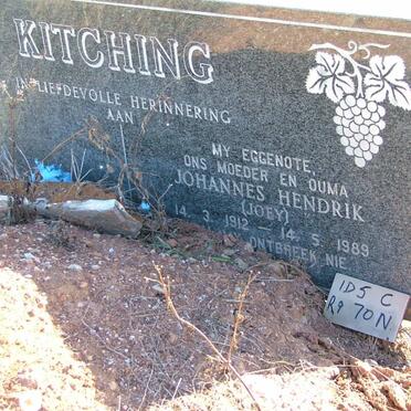 KITCHING Johannes Hendrik 1912-1989