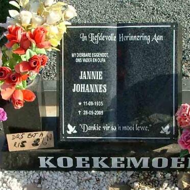 KOEKEMOER Jannie Johannes 1935-2005
