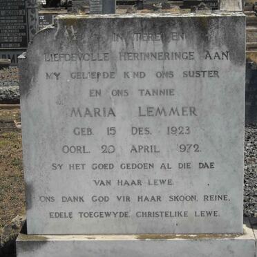 LEMMER Marie 1923-1972