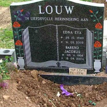 LOUW Barend Jacobus 1936-2004 &amp; Edna Eva 1940-2002