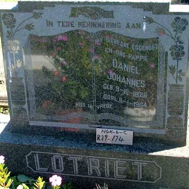 LOTRIET Daniel Johannes 1926-1964