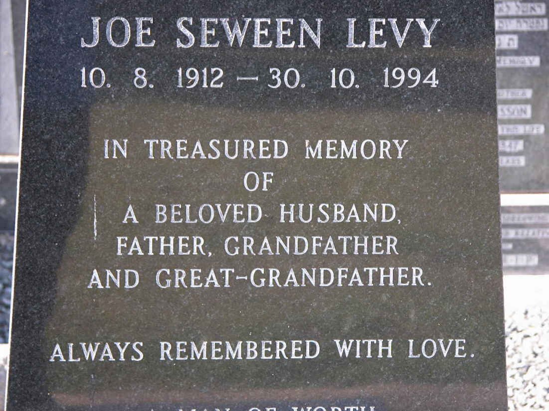 LEVY Joe Seween 1912-1994