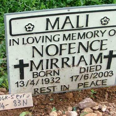 MALI Nofence Mariiam 1932-2003