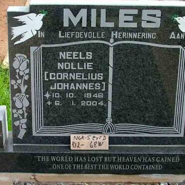 MILES Cornelius Johannes 1948-2004