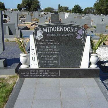 MIDDENDORP Lou 1923-1999