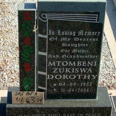 MTOMBENI Zukiswa Dorothy 1952-2006