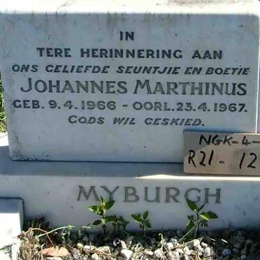 MYBURGH Johannes Marthinus 1966-1967