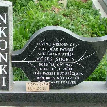 NKONKI Moses Shorty 1947-2003