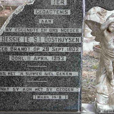 OOSTHUYSEN E.S. nee BRANDT 1902-1953