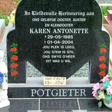 POTGIETER Karen Antonette 1985-2004