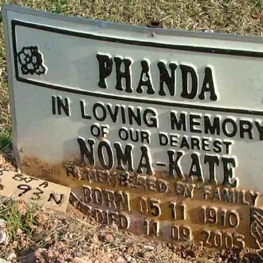 PHANDA Noma-Kate 1910-2005