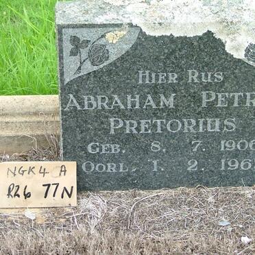 PRETORIUS Abraham Petrus 1906-1963