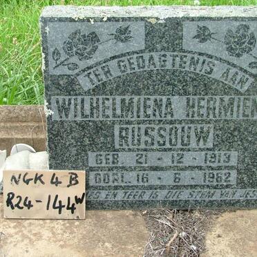 RUSSOUW Wilhelmiena Hermiena 1913-1962
