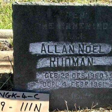 RUDMAN Allan Noel 1960-1961