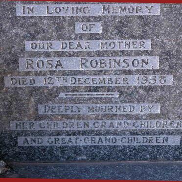 ROBINSON Rosa -1958