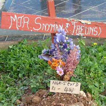 SNYMAN M.J.A. Theuns