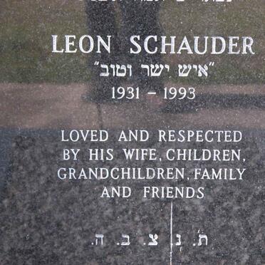 SCHAUDER Leon 1931-1993