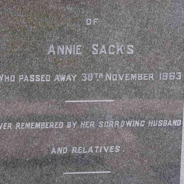 SACKS Annie -1963