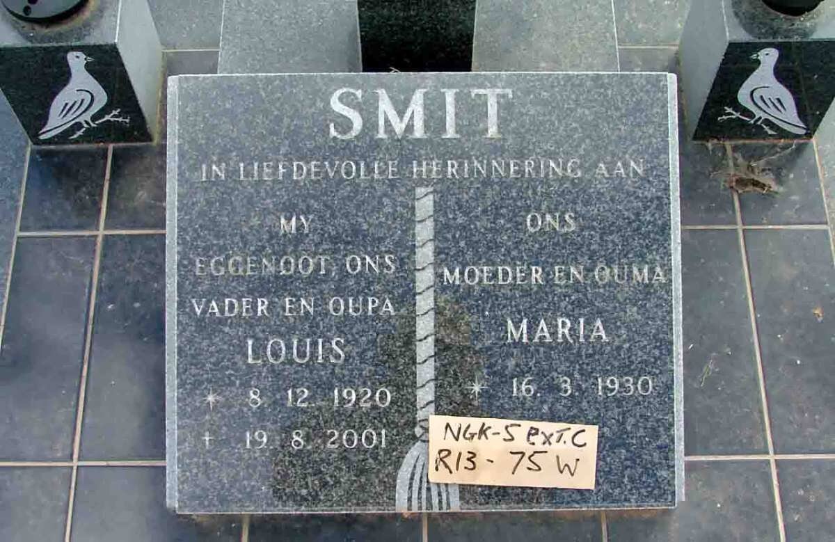 SMIT Louis 1920-2001 &amp; Maria 1930-