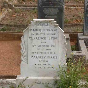 STOW Clarence 1907-1943 &amp; Margery Ellen MOWAT 1917-1999