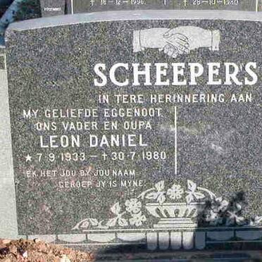SCHEEPERS Leon Daniel 1933-1980