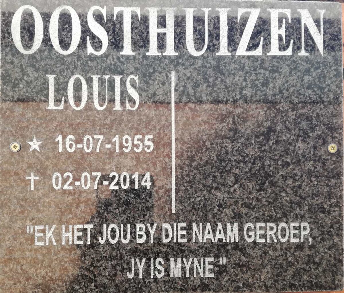 OOSTHUIZEN Louis 1955-2014