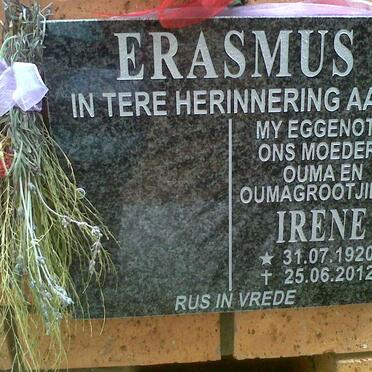 ERASMUS Irene 1920-2012