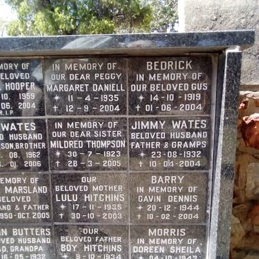 DANIELL :: THOMPSON :: HITCHINS :: CRAIG :: BEDRICK :: WATES :: BARRY :: MORRIS :: SMITH