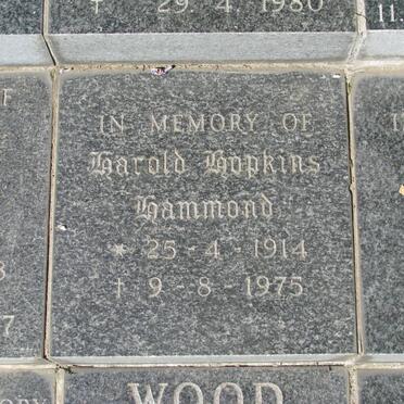 HAMMOND Harold Hopkins 1914-1975