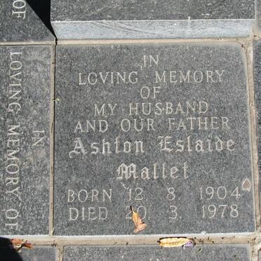 MALLET Ashton Eslaide 1904-1978