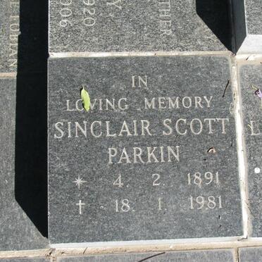 PARKIN Sinclair Scott 1891-1981