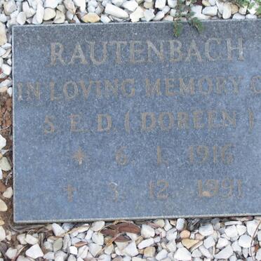 RAUTENBACH S.E.D.Dorothy 1916-1991