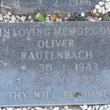 RAUTENBACH Oliver 1943-1988
