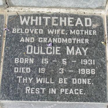 WHITEHEAD Dulcie May 1931-1986