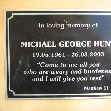 HUNT Michael George 1961-2003