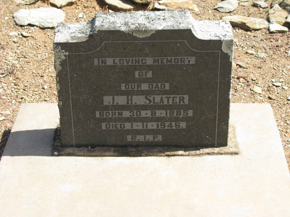 SLATER J.H. 1885-1946