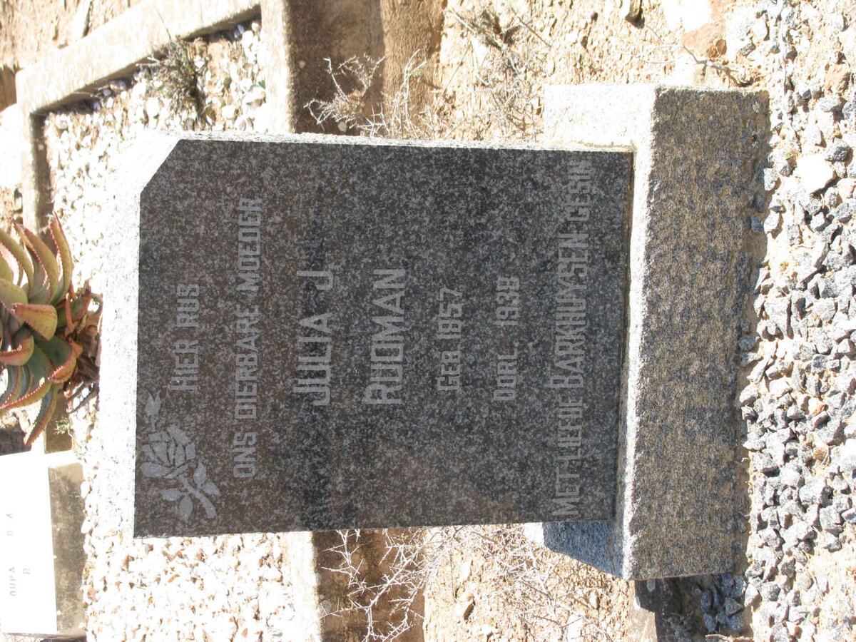 RUDMAN Julia J. 1857-1938