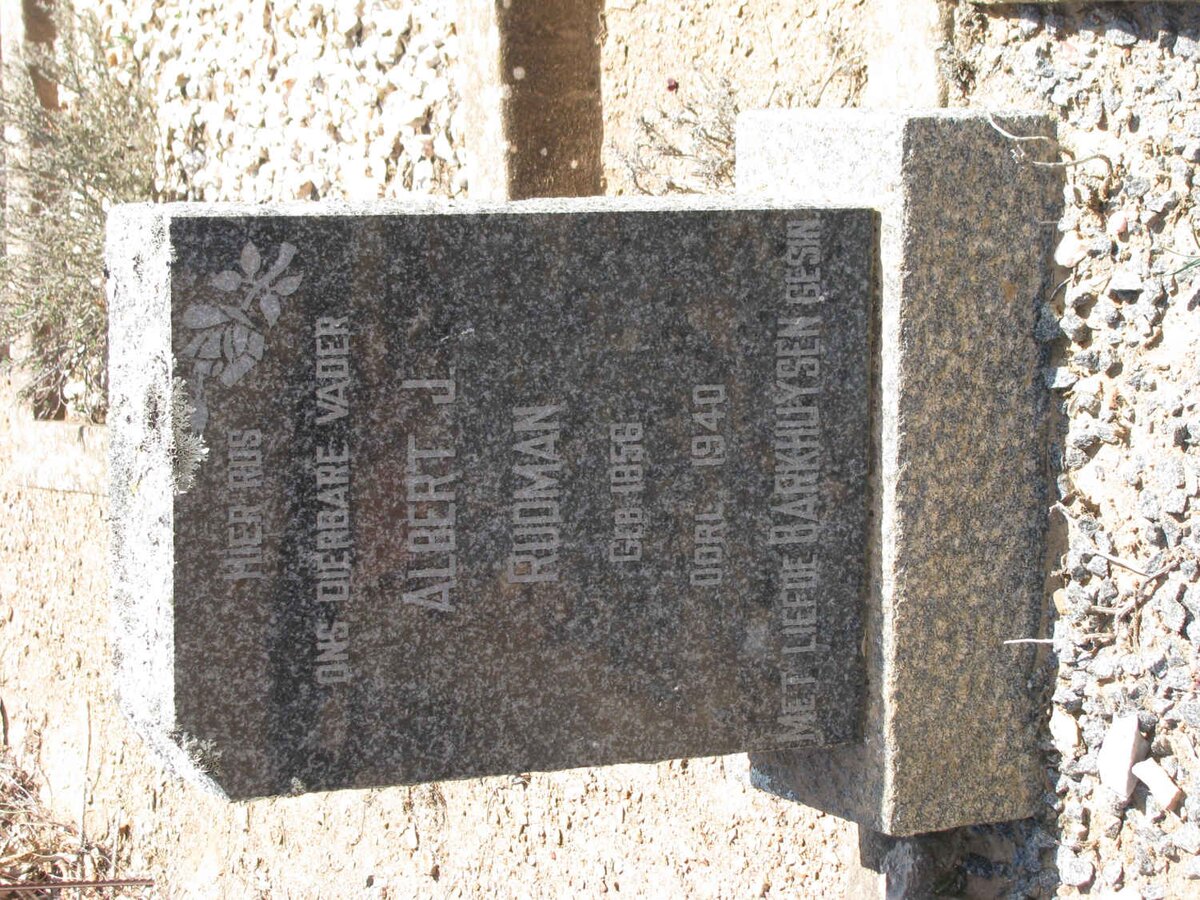 RUDMAN Albert J. 1856-1940